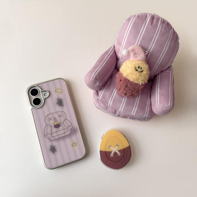 Second Morning Chilling Gumi Case (Glass Silver Bumper)