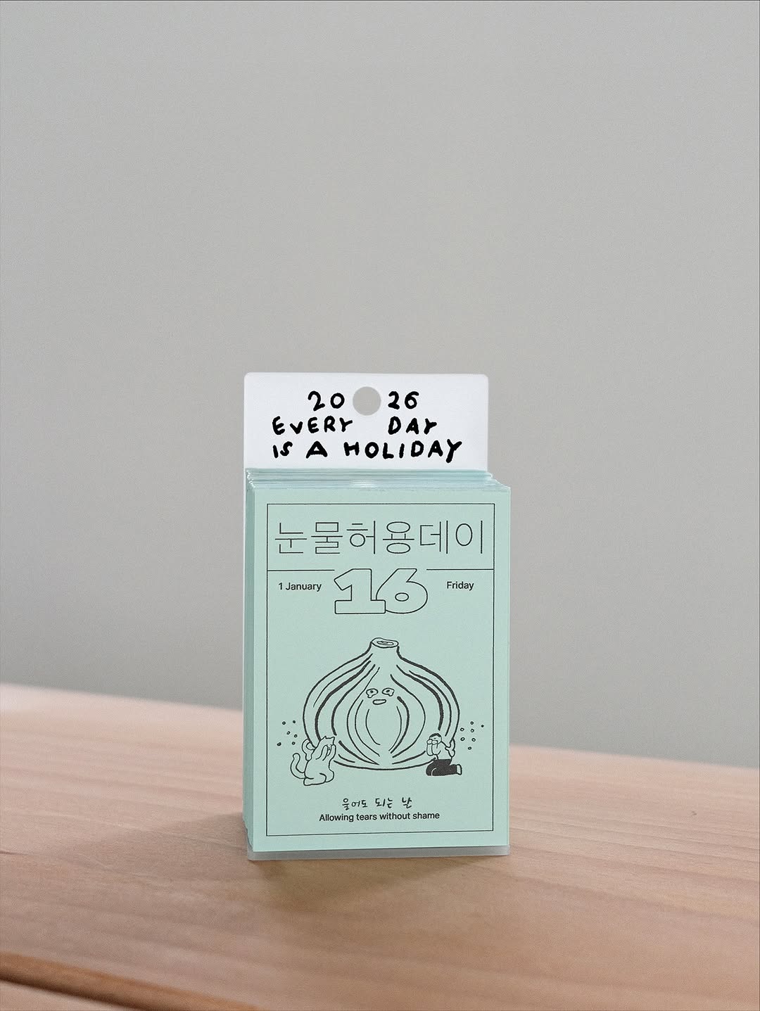 【早鳥優惠減$20🌠】2026 Daily Calendar by JYChoi 최진영 ‘Everyday is a holiday’