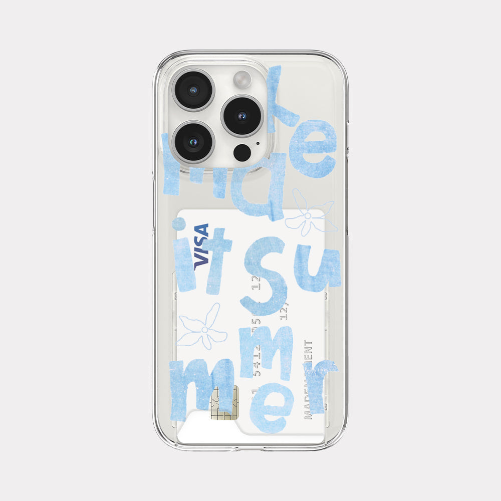 Make It Summer Phone Case (Clear/Tank Clear/Clear card storage)