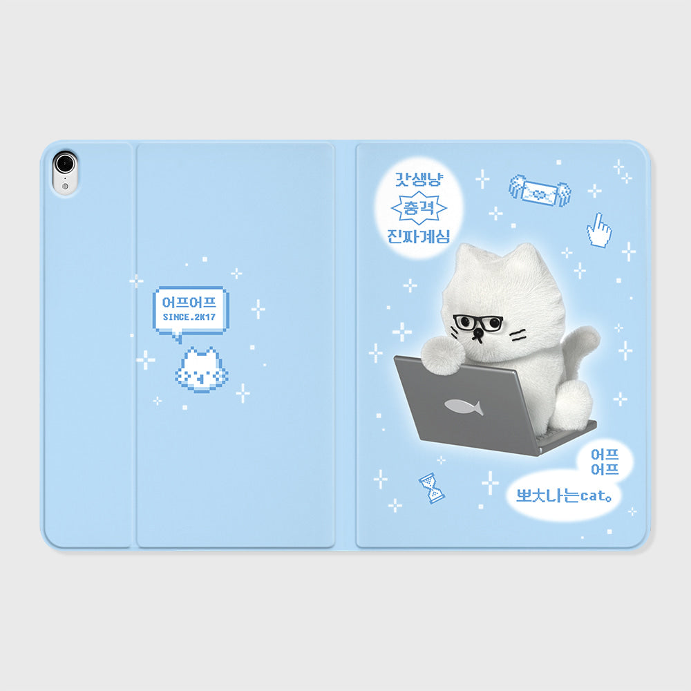 WORKAHOLIC CHICHI-BLUE IPAD COVER