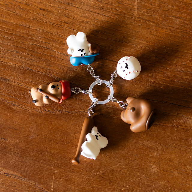 Dinotaeng Marshville Baseball Mini Charm (隨機1款/全5款購入)