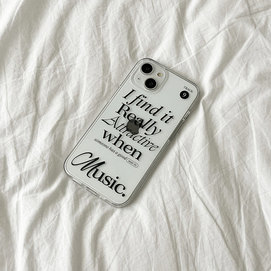 Attractive Music Phone Case (Clear/Tank 透明/透明Tank款)