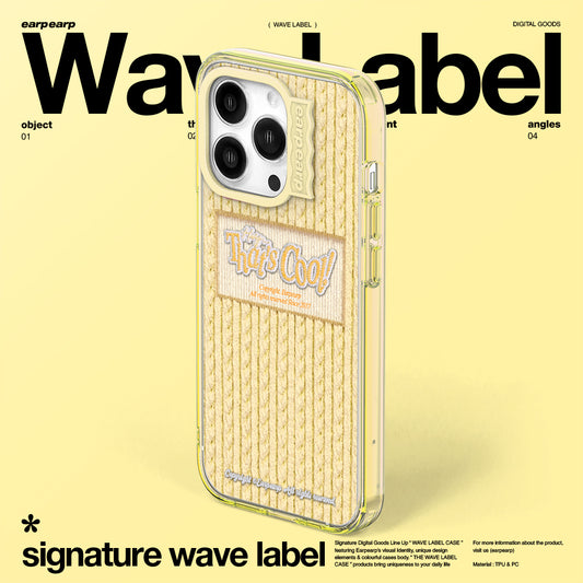 COOL KNIT-YELLOW (Wave Label Clear Case)