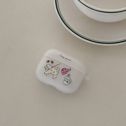 Mademoment Cozy Drawing Pattern Airpods Case (半透明殼)