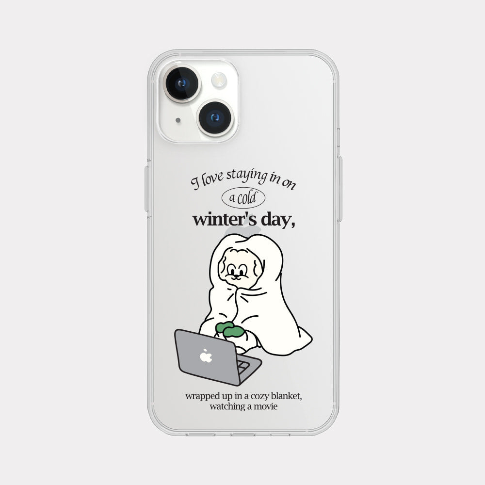 Rest At Home Butty Phone Case (Clear/Tank Clear/Clear card storage)