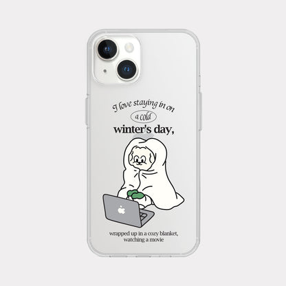 Rest At Home Butty Phone Case (Clear/Tank Clear/Clear card storage)