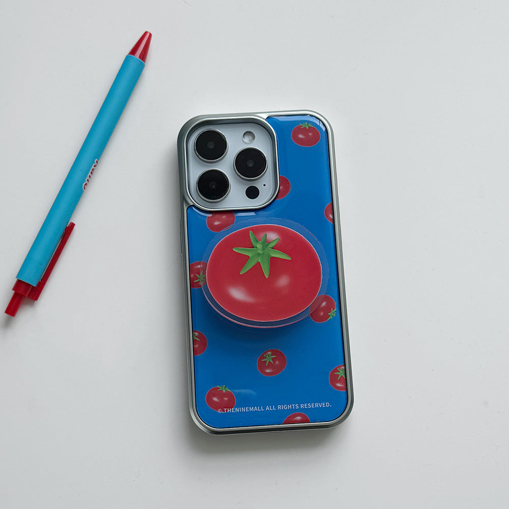 【Set】Mini Tomato Pattern (Silver Bumper) + Acrylic Tok