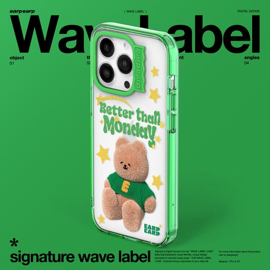 MONDAY COVY-GREEN (Wave Label Clear Case)