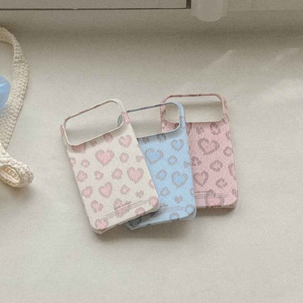 Lovely Leopard Fabric Phone Case (Hard/Card Storage/Magsafe)