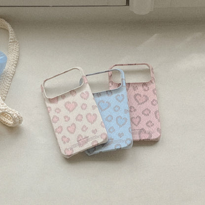 Lovely Leopard Fabric Phone Case (Hard/Card Storage/Magsafe)