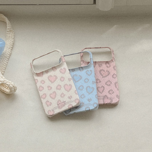Lovely Leopard Fabric Phone Case (Hard/Card Storage/Magsafe)
