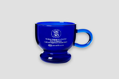 Clover Social Club Language Of Flowers Cup (Blue/Transparent/Green)