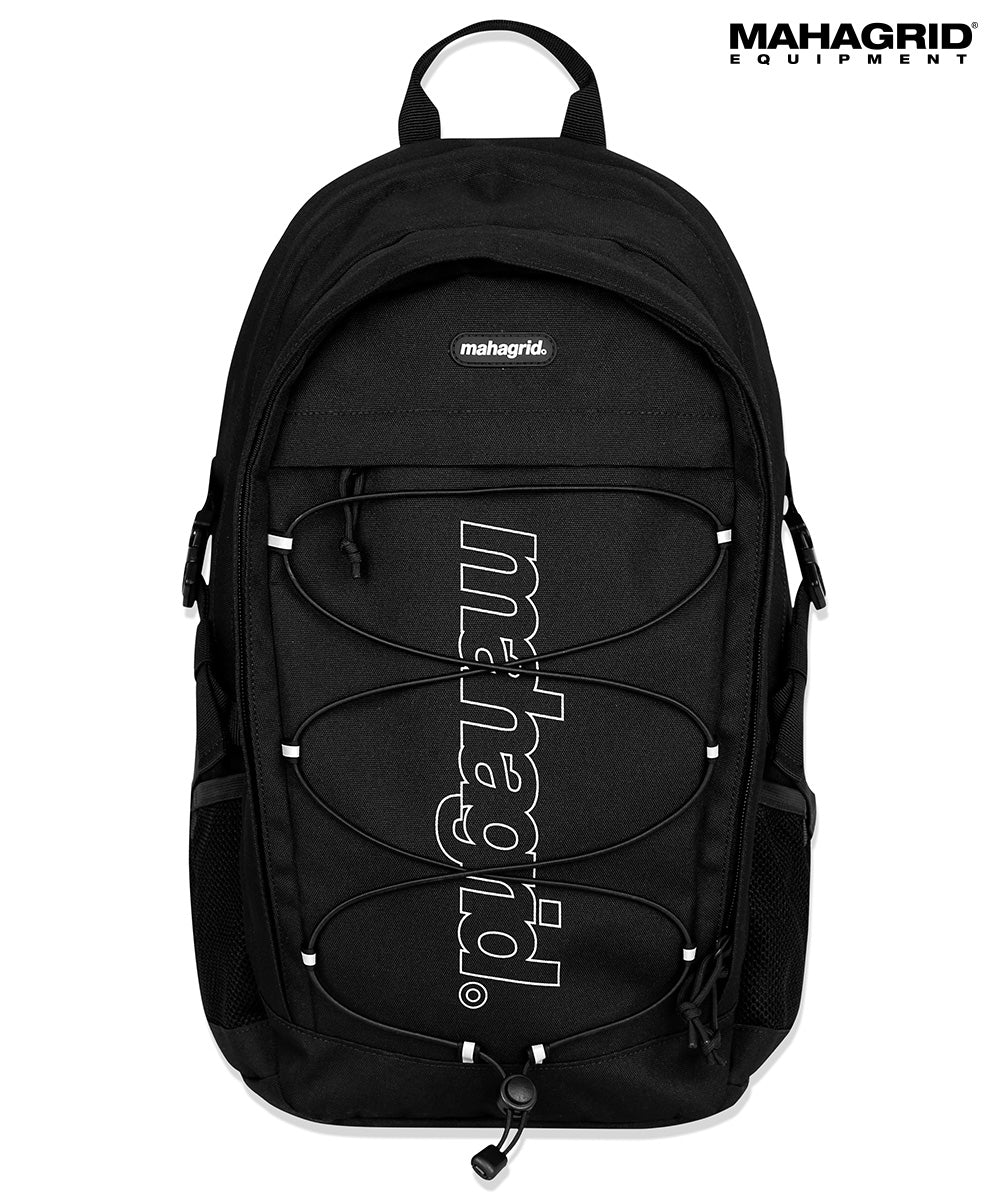 [ MAHAGRID]★韓国人気★THIRD LOGO BACKPACK MAHAGRID THIRD LOGO BACKPACK[BLACK] – mydeermoon ☽ 韓國代購