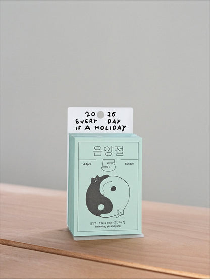 【早鳥優惠減$20🌠】2026 Daily Calendar by JYChoi 최진영 ‘Everyday is a holiday’
