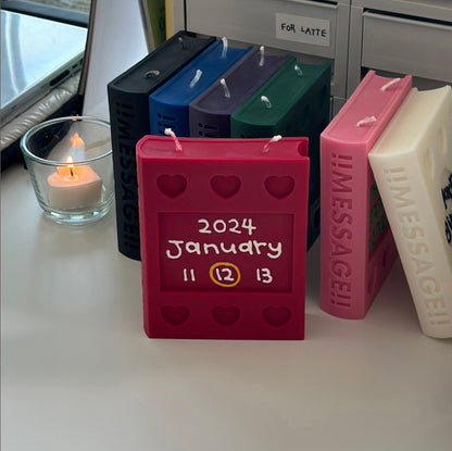 【自訂款】Message Book Candle (7色)