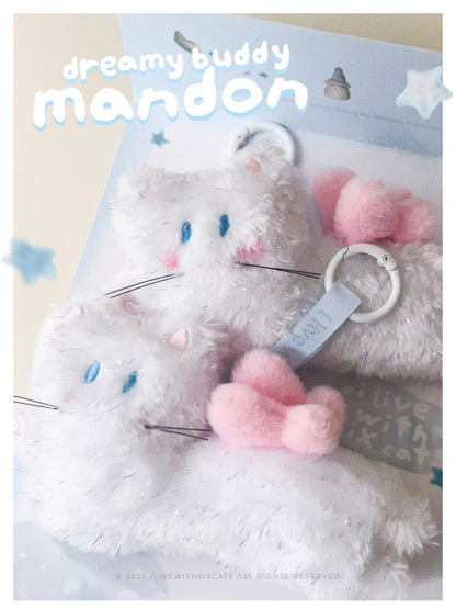 I live with six cats ˚ ₊‧꒰ა Dreamy Buddy Mandon ໒꒱ ‧₊˚  Doll keyring