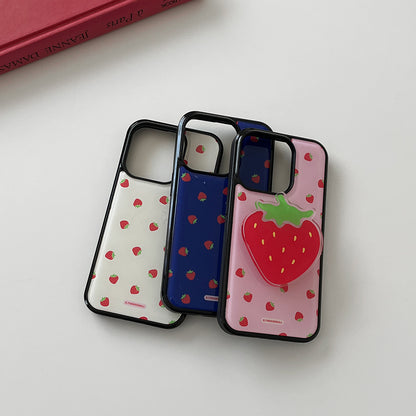 【Set】Mini Strawberry Pattern (Epoxy Bumper) + Acrylic Tok