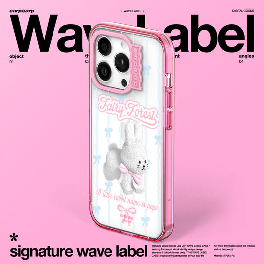 FAIRY RIBBON POPO-PINK (Wave Label Clear Case)
