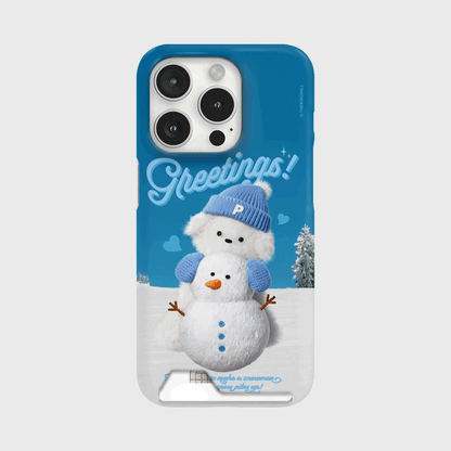 Snowman For Ppokku Phone Case (Hard/Card Storage)