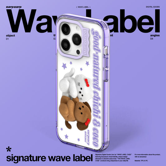 HUG CHICHI COCO-PURPLE (Wave Label Clear Case)