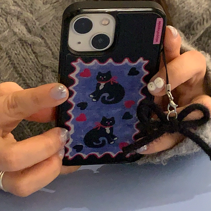 Eppah Tuxedo Cat Case (Epoxy bumper/Glass/Magsafe)