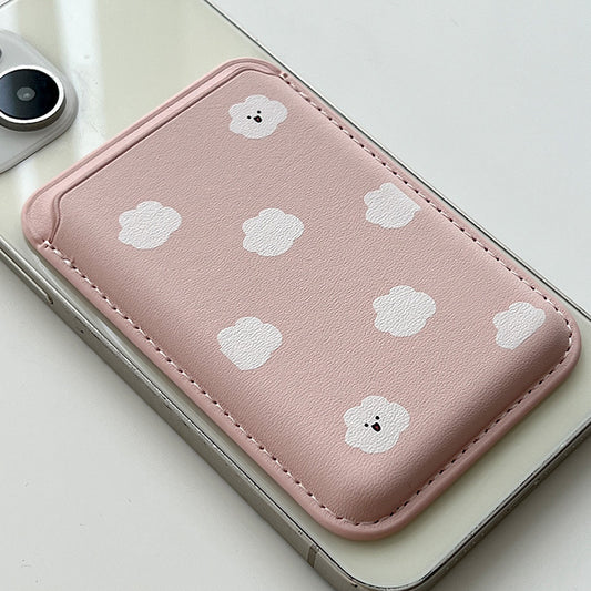 【85折加購✨】Cuter Cloud Pink Magsafe Card Wallet