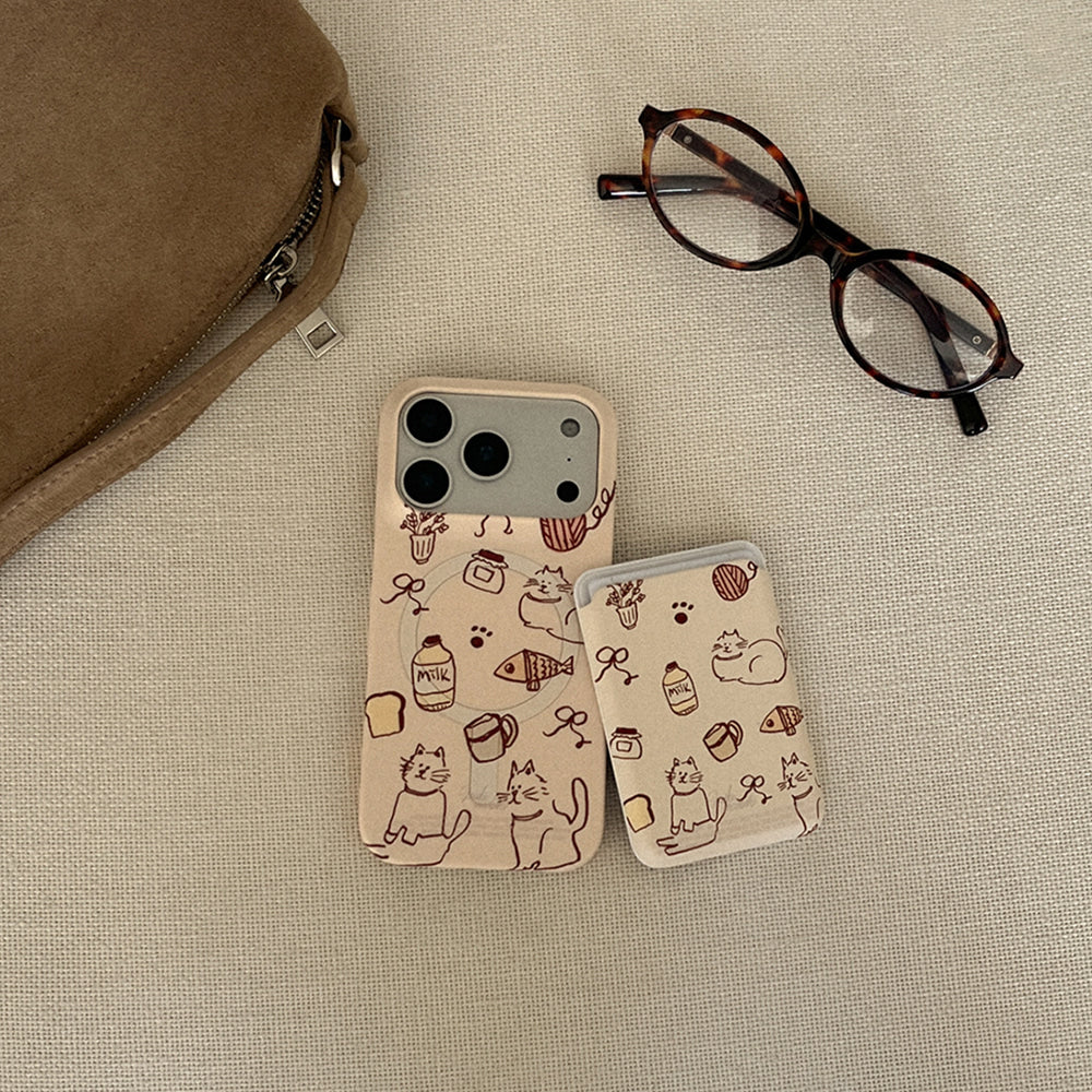 I Like Cat Phone Case (Hard/Card Storage/Magsafe)