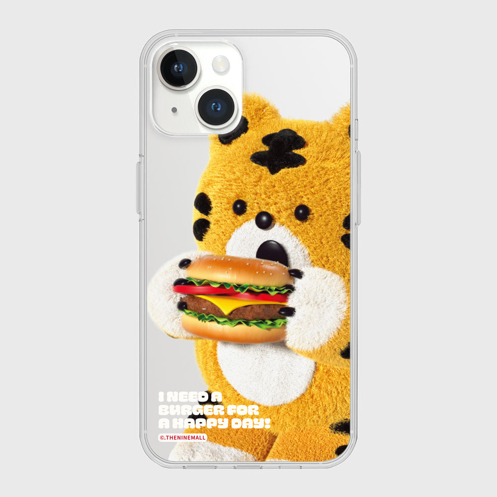 Favorite Hamburger Phone Case (Clear/Tank Clear 透明/透明Tank款)