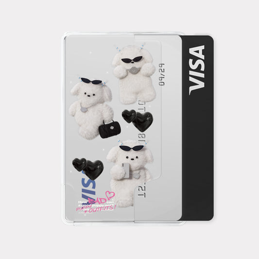 Theninemall Pattern Bad Puppy Outfits Magsafe Card Zip