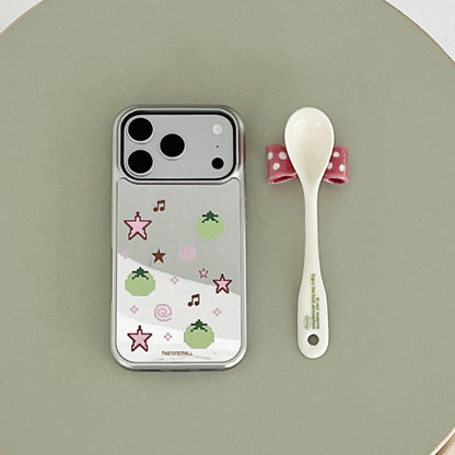 Tomato Pixel Phone Case (Mirror silver bumper case)