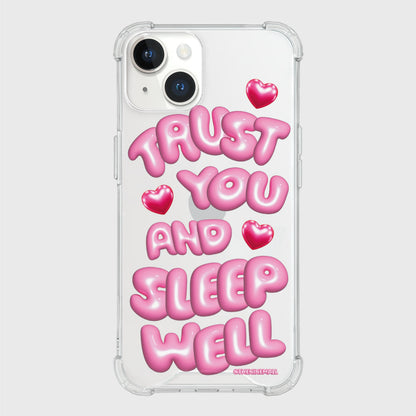 Sleep Well Lettering Phone Case (Clear/Tank Clear/Clear Card Storage)