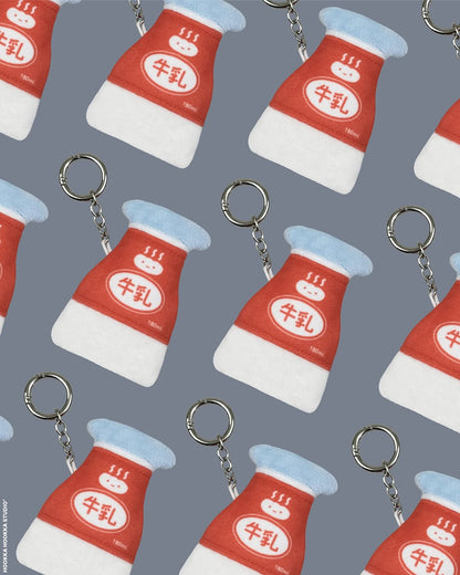 Hookka Hookka Studio Soft Fluffy Keyring -Glass bottle milk