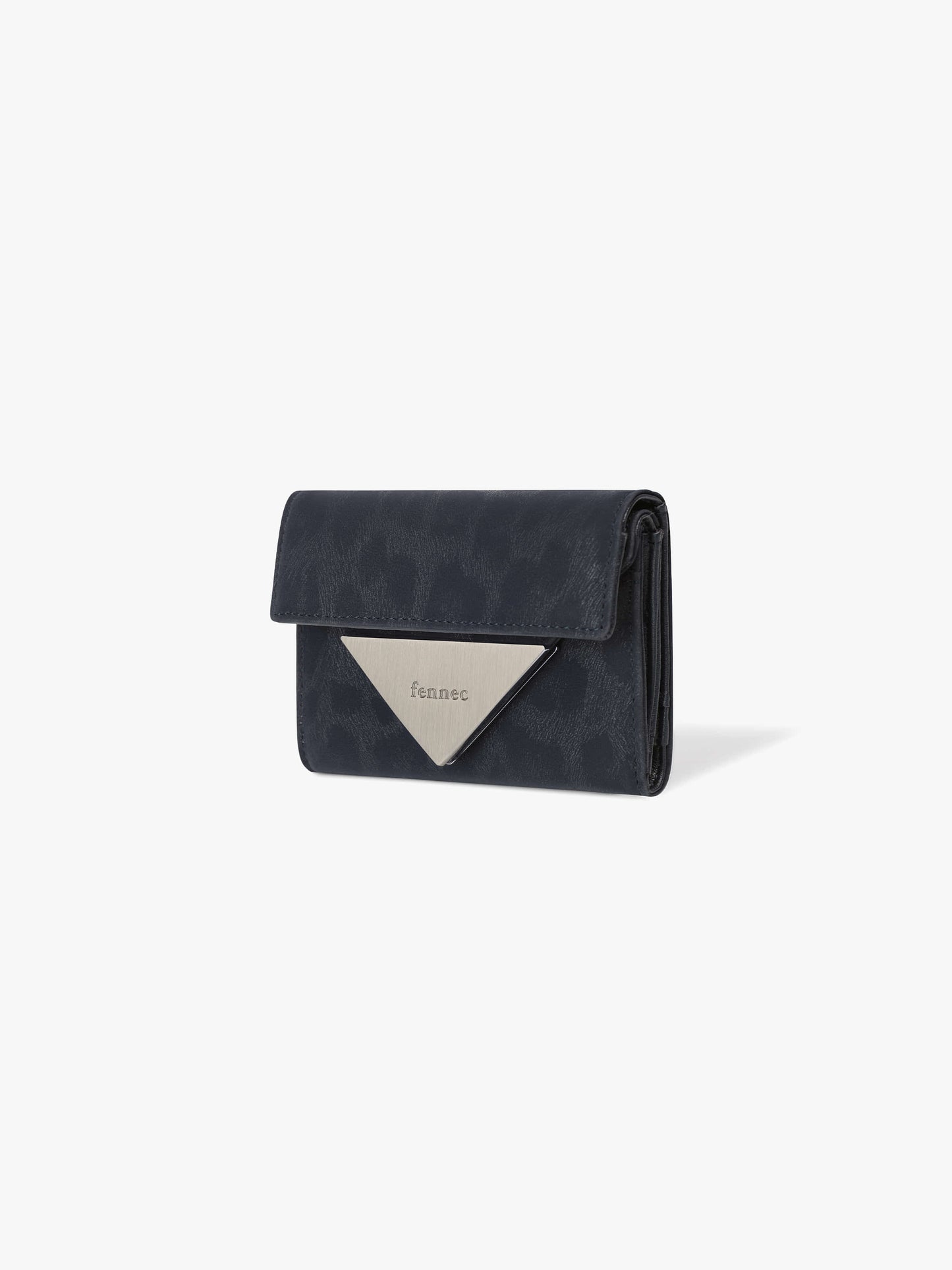 Fennec Triangle Doco Wallet - Leopard Navy