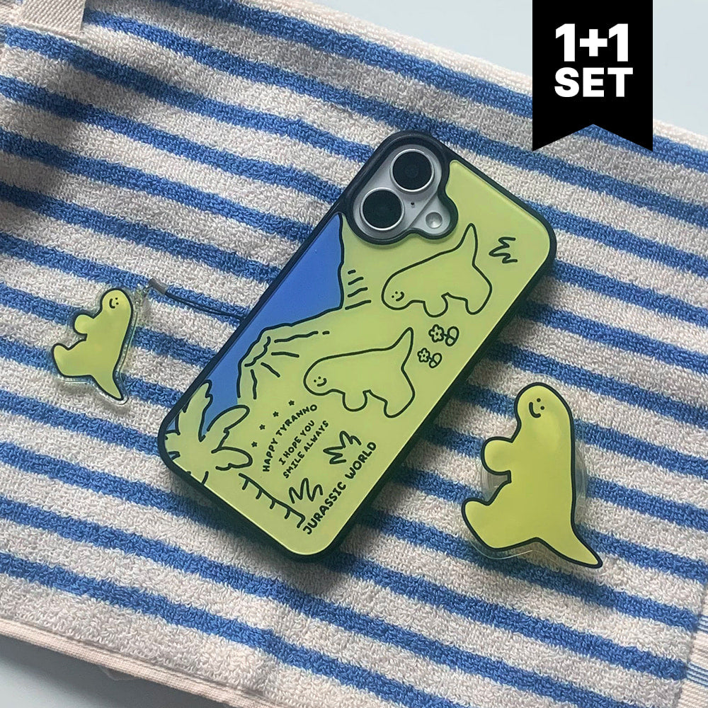 【Set】Green Happy Yyranno (Glossy bumper) + Acrylic Tok