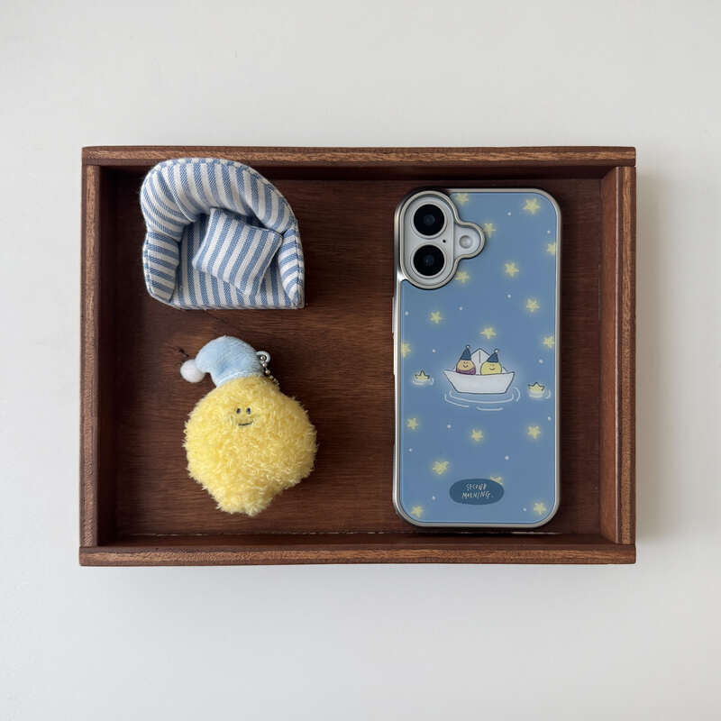 Second Morning Paper Ship Case (Glass Silver Bumper)