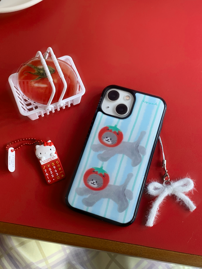Eppah Tomato Cat Case (Epoxy bumper/Glass/Magsafe)