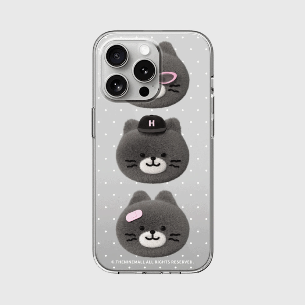 Bad Hey Cat Face Phone Case (Clear 透明殼)