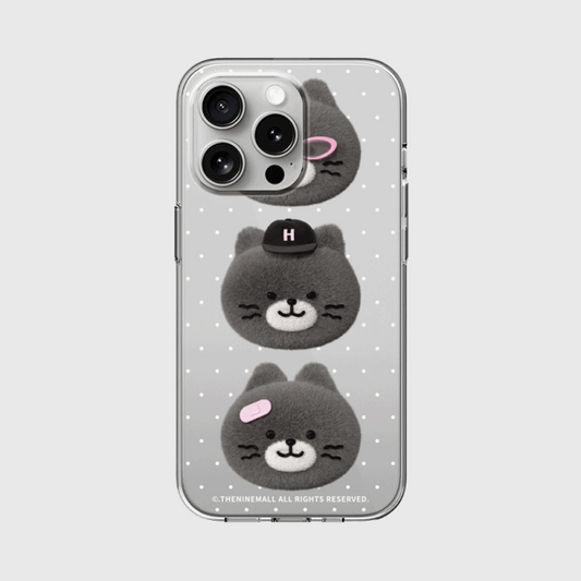 Bad Hey Cat Face Phone Case (Clear 透明殼)