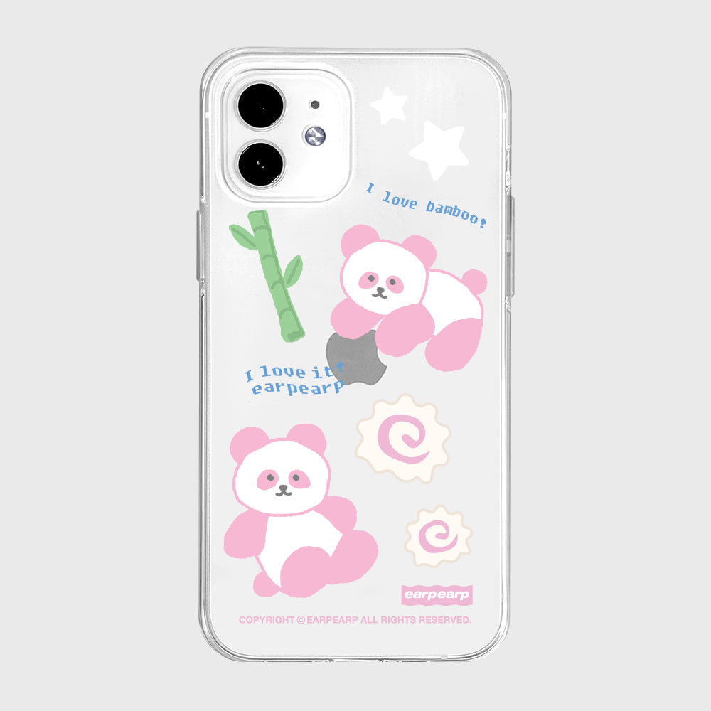 I LOVE IT PANDA-PINK (Clear 透明殼)