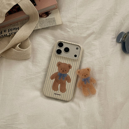 Cocoa Teddy Phone Case (Hard/Card Storage/Magsafe)