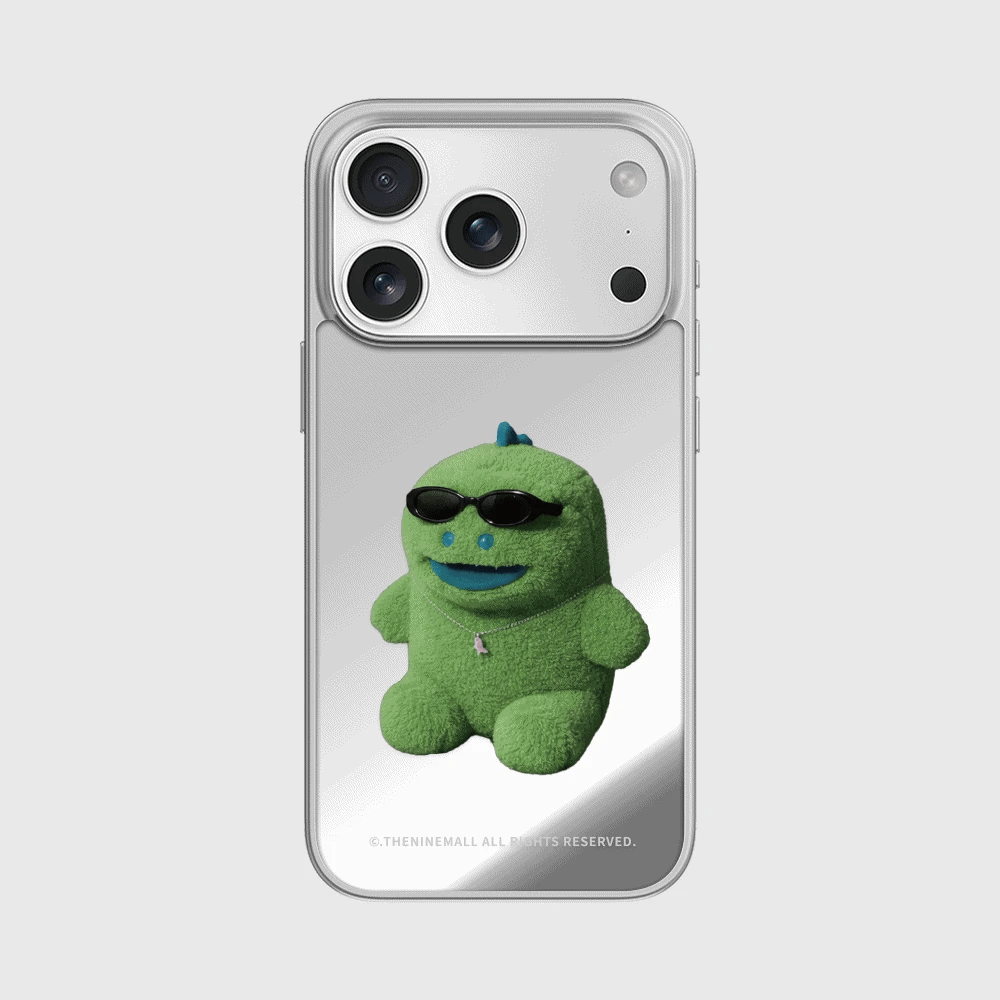Chill Buddy Raptor Phone Case (Mirror silver bumper case)