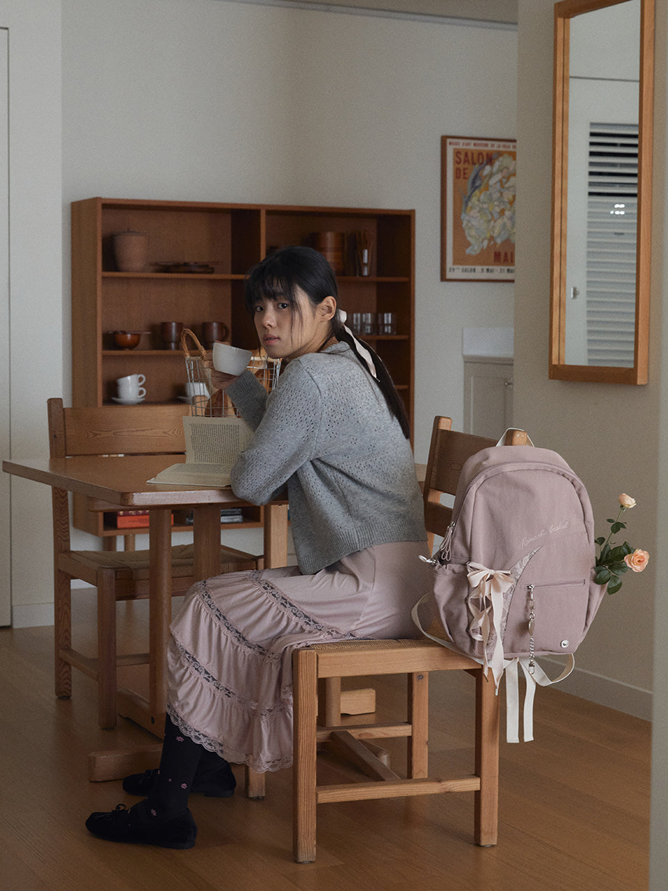 Ovuni Romantique Sneaker Backpack_Nude pink
