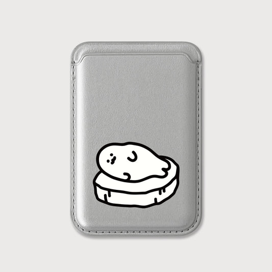 【85折加購✨】Cuter Harp Seal Silver Magsafe Card Wallet