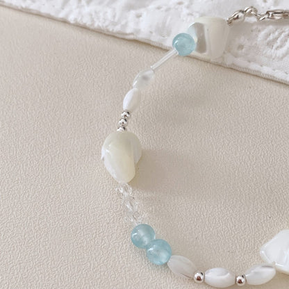 [SOMBI/Silver925] Eternal Wave Sea Bracelet