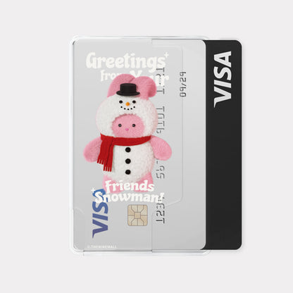 Theninemall Greetings Windy Snowman Magsafe Card Zip