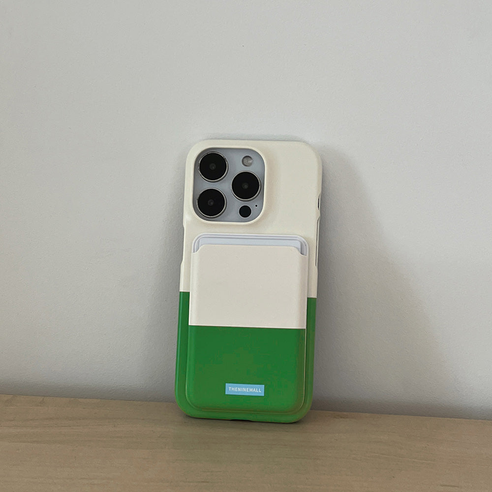 【Set】Half Coloring (Magsafe Hard) + Card Slot