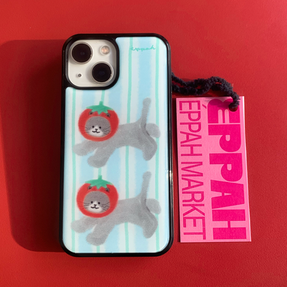 Eppah Tomato Cat Case (Epoxy bumper/Glass/Magsafe)