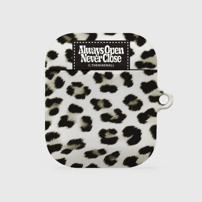 Fluffy Leopard Label Airpods Case (Hard 硬殼) (5色)