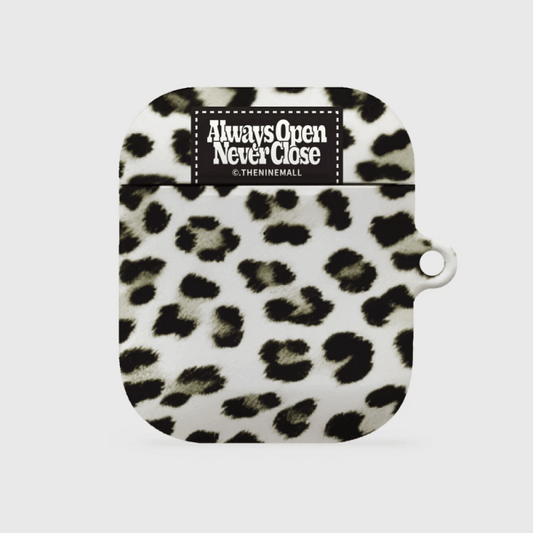 Fluffy Leopard Label Airpods Case (Hard 硬殼) (5色)