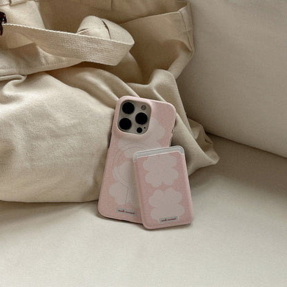 Pastel Clover Phone Case (Hard/Card Storage/Magsafe) (3色)